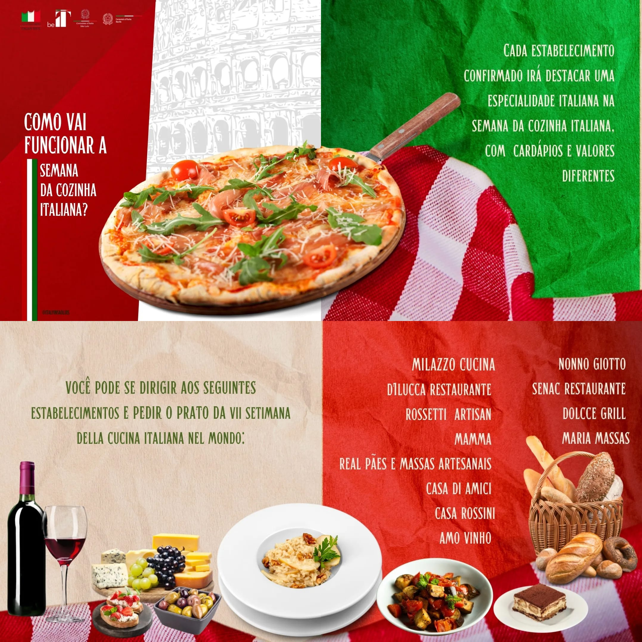 Solenidade marca abertura da Semana da Cozinha Italiana no Mundo